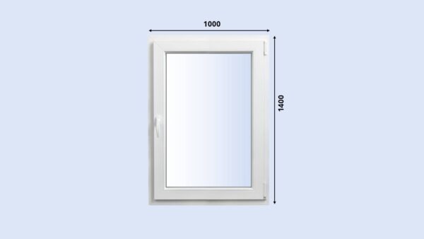 Plastové okno 1000x1400 OS pravé ALUPLAST - Trojsklo