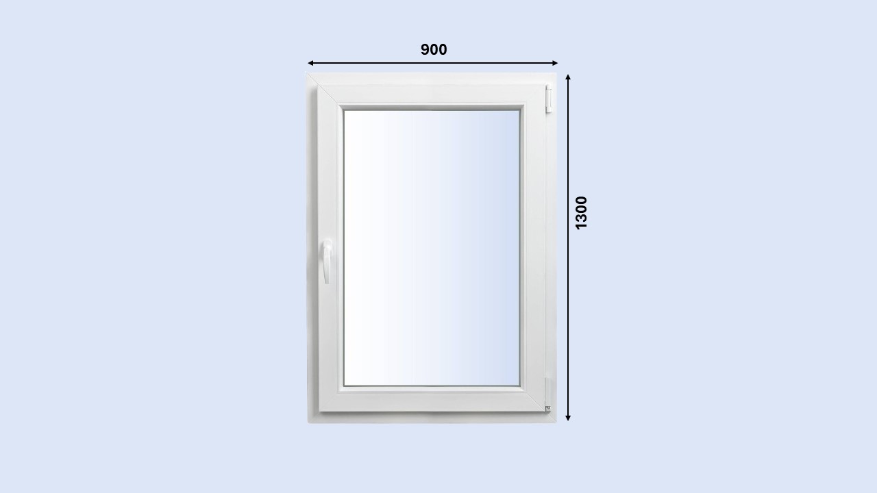 Plastové okno 900x1300 OS pravé ALUPLAST